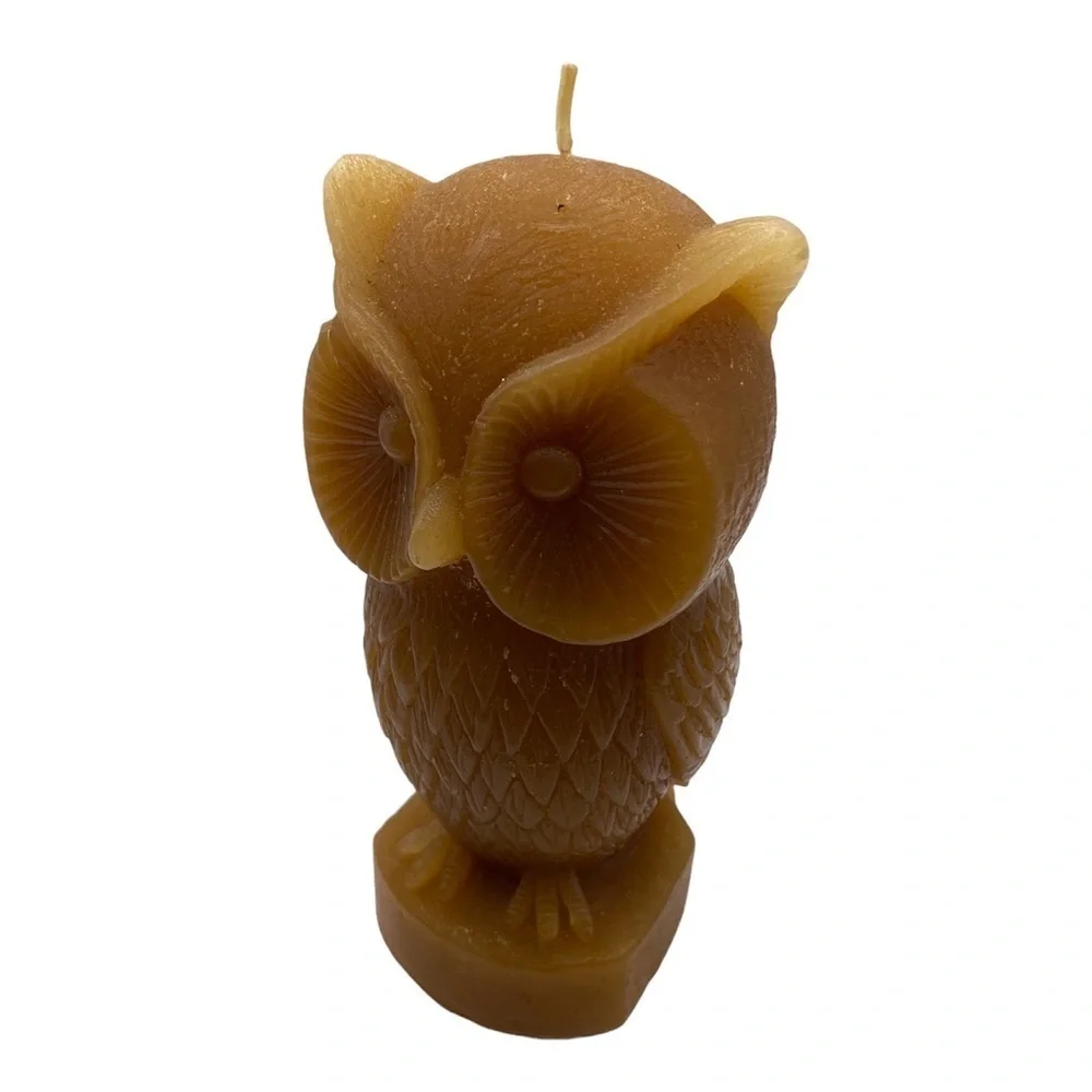 Vintage Owl Candle